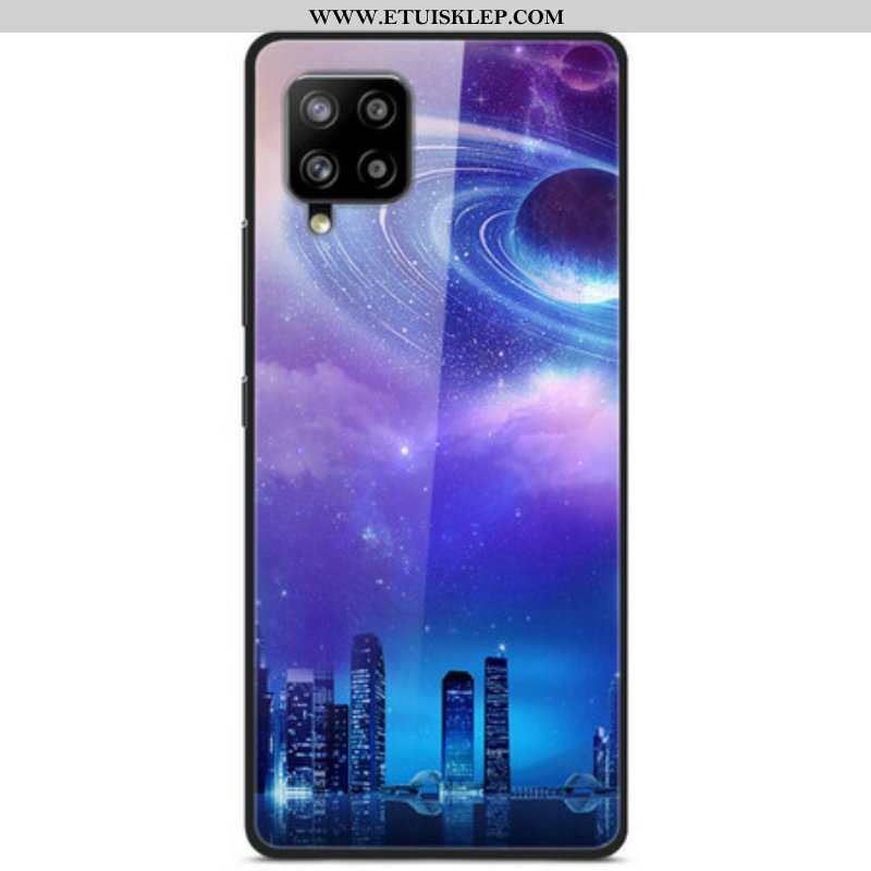 Etui do Samsung Galaxy A42 5G Miasto Szkła I Silikonu